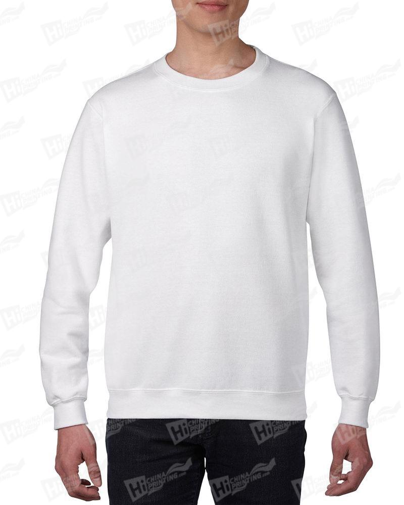 Gildan Mens Sweatshirt For DIY-White One